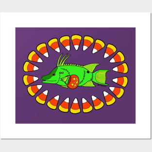 Halloween Hogfish Posters and Art